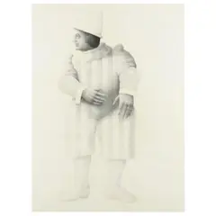 Study, August 1971 by Joseph Piccillo, Graphite on paper, sold Oct 2023