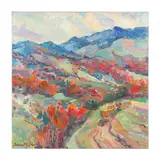 Red Bud Time (Matney Hill) by James P. Kerr, Oil on linen, sold Oct 2023