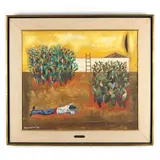 The Man in South by Sergio Agostini, Oil on canvas, sold Oct 2023