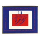 W is for White Stone by Sister Mary Corita Kent, Silkscreen in colors, sold Oct 2023