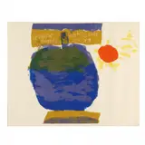 Walking Over the Sea by Sister Mary Corita Kent, Silkscreen in colors, sold Oct 2023