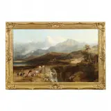 Sporting in the Highlands by John Frederick Tennant, Oil on canvas (lined), sold Oct 2023