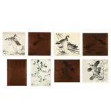 Four Waterfowl Etchings with Accompanying Copper Plates by Churchill Ettinger, Two include four etchings, sold Oct 2023