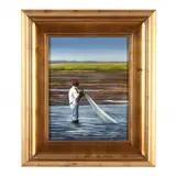 Oyster Farm by Mark Kelvin Horton, Oil on canvas, sold Oct 2023