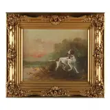 Pointer with Woodcock and Mallards by Max W. Mullen, Oil on canvas, sold Oct 2023