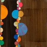 Untitled by Rex Ray, 2006, mixed media collage with resin on panel, sold Mar 2024