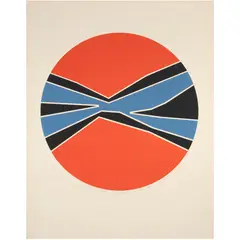 Compass Form #3 by Harold Krisel, 1968, screenprint, sold Mar 2024