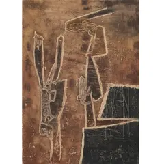 Le Mur by Roberto Matta, 1961, etching with aquatint, sold Mar 2024