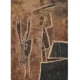 Le Mur by Roberto Matta, 1961, etching with aquatint, sold Mar 2024