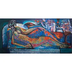 Untitled by William Tolliver, serigraph, sold Mar 2024
