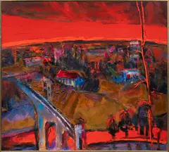 Untitled by Henrietta Berk, oil on canvas, sold Mar 2024