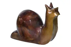 Snail by Beniamino Bufano, bronze sculpture, sold Mar 2024