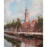 Untitled by George Jan Dispo, oil on canvas affixed to board, sold Mar 2024