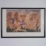 Rose, & Abdul Autographed Lithograph by All Time Leaders, All Time Leaders by Gene Locklear. A lithograph paying homag, sold Oct 2024