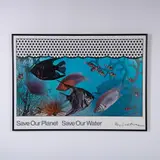 Color Serigraph Poster by Save Our Planet, Awesome original color serigraph and photo-offset lithograph, sold Oct 2024