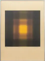 Opus #11 by Barry Nelson, Aquatint in Colors on Arches Paper, sold Jul 2025