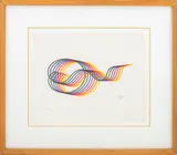 Lines and Forms III by Yaacov Agam, Lithograph in Colors, sold Jul 2025