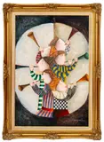 Trumpet Players by Joyce Roybal, Oil on Canvas, sold Jul 2025