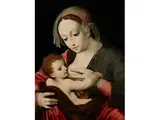 Madonna und Kind by Cornelis van Cleve, oil on panel, offered Apr 2016