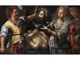 Salome mit dem Haupt Johannes des Täufers by Paolo Piazza, oil on canvas, sold Jun 2024