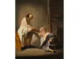 Untitled by Paulus Bor, oil on panel, sold Dec 2022