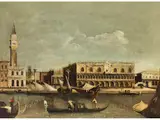 Venedigvedute mit dem Molo del Bacino di san Marco by Francesco Tironi, oil on canvas, sold Mar 2026