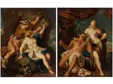 Mythologische Darstellungen by François Lemoyne, oil on canvas, sold Mar 2024