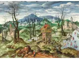 Winter by Jacob Savery I, oil on panel, sold Jun 2026
