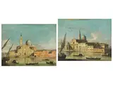 Venedigvedute mit der Chieasa di san Giorgio Maggiore by Apollonio Facchinetti, oil on canvas, sold Mar 2026