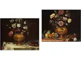 Blumen- und Obststillleben by Pseudo Hiepes, oil on canvas, offered Sep 2024