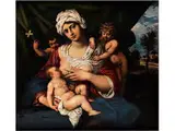 Allegorie der Barmherzigkeit by Francesco Cozza, oil on canvas, sold Sep 2015