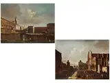 Blick zur Rialtobrücke mit Palazzo Camerlenghi by Francesco Tironi, oil on canvas, sold Mar 2025