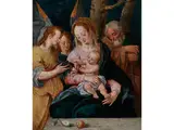 Die Heilige Familie mit Zwei Engeln by Dirck de Quade van Ravesteyn, 1565, 70 – 1619 & 29, oil on panel, sold Dec 2018