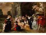 Der Liebesgarten by Peter Paul Rubens, oil, sold Sep 2019