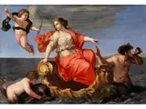 Triumph der Galatea by Giovanni Francesco Romanelli il Viterbese, 1610 – 1662, oil on canvas, sold Mar 2019