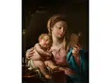 Maria mit dem Kind bei der Lektüre des Gebetbuchs by Francesco Trevisani, oil on canvas, sold Dec 2016