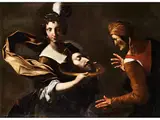Untitled by Gregorio Preti, oil on canvas, sold Sep 2022
