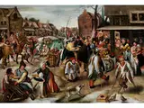 Das Fest des Heiligen Martin by Pieter Balten, oil, sold Jul 2017