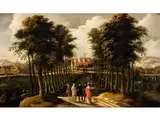 Landschaft mit Figuren by Jan Wildens, oil on canvas, offered Jul 2015