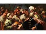 Josef im Haus des Potifar by Gaspare Diziani, oil on canvas, offered Sep 2025
