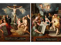 Christus am Kreuz by Jacob de Backer, oil, offered Dec 2022