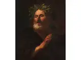 Der Blinde Homer by Pier Francesco Mola, oil on canvas, sold Mar 2024