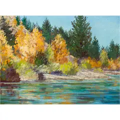 Untitled by Joane Cromwell, oil on canvas affixed to board, sold Mar 2024
