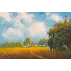 Near Galt by James Everett Stuart, oil on board, sold Mar 2024
