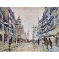 Paris by Charles François Philippe, 1973, oil on canvas, sold Mar 2024