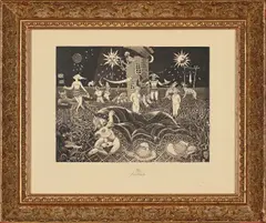Magical Landscape by Hardy Botha, etching, sold Aug 2026