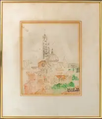 Siena by Mary Jo Schwalbach, 1988, Watercolor on Paper, sold Jul 2025