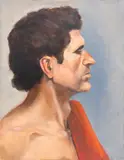 Portrait of a Man by Penny Purpura, Oil on Canvas, sold Jul 2025