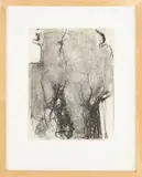 Abstract Expressionist Composition by Robert O'Meara, Charcoal on Paper, sold Jul 2025