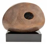 Untitled by Laura Speiser, Bronze-Tone Metallic Glazed Ceramic Sculpture, sold Jul 2025